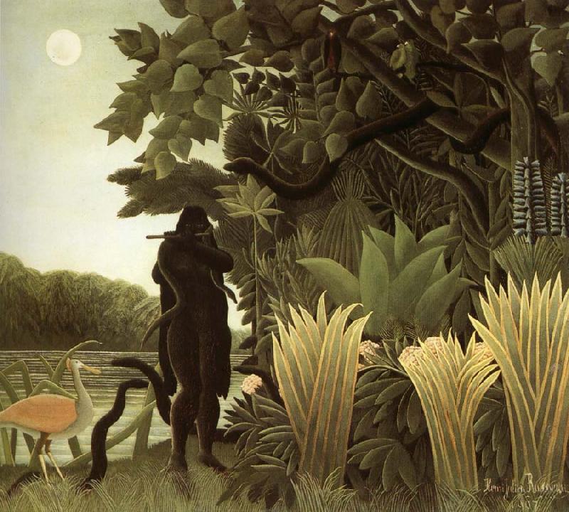 Henri Rousseau The slangenbezweerder China oil painting art